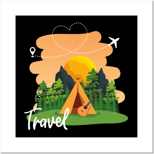 Travel addict love Explore the world summer design holidays vacation Posters and Art